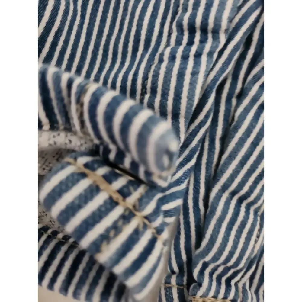 24M Osh Kosh B'gosh striped overalls